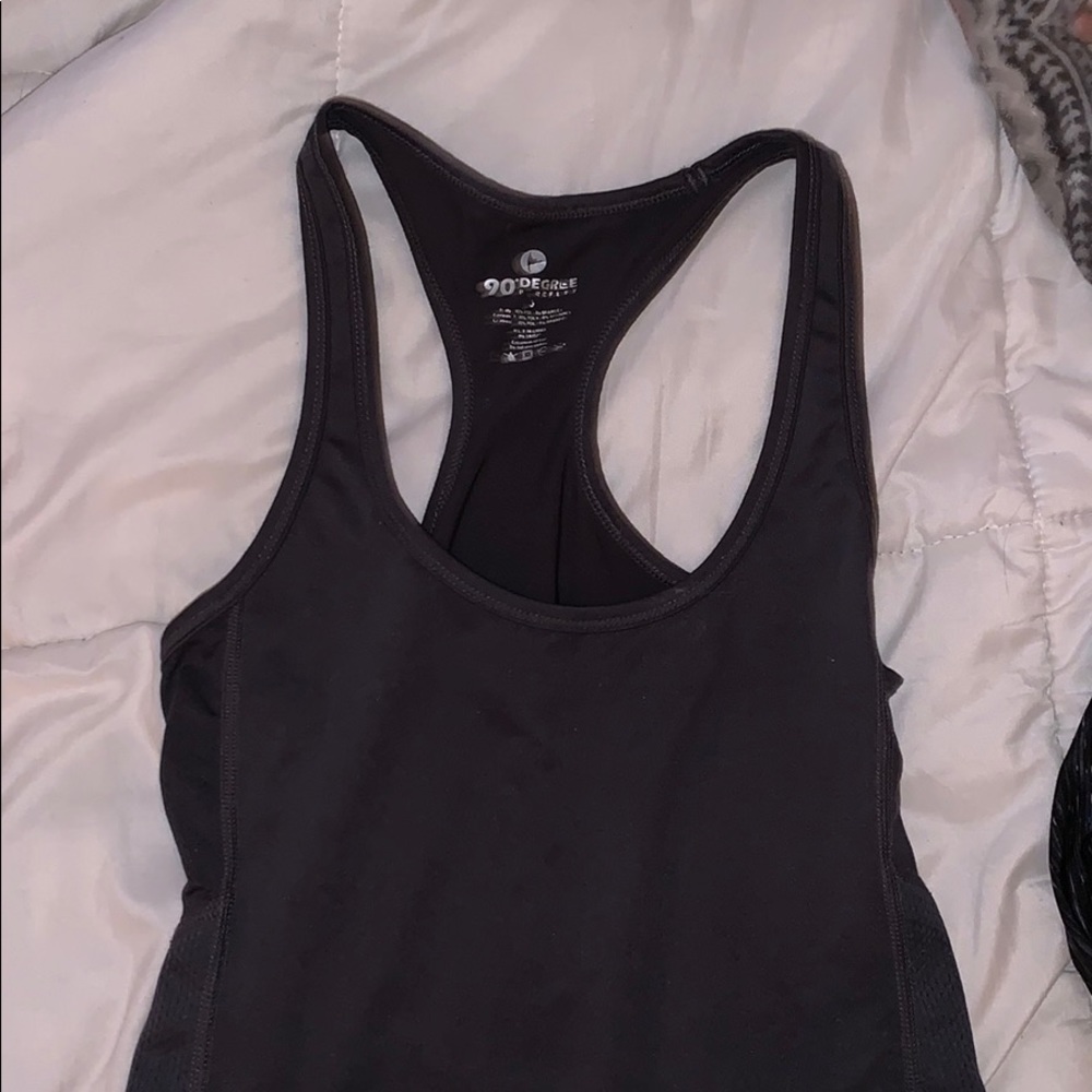 Athletic top with mesh sides